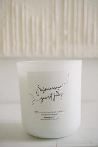 ŚWIECA SOJOWA - szklana, biały mat 270 ml