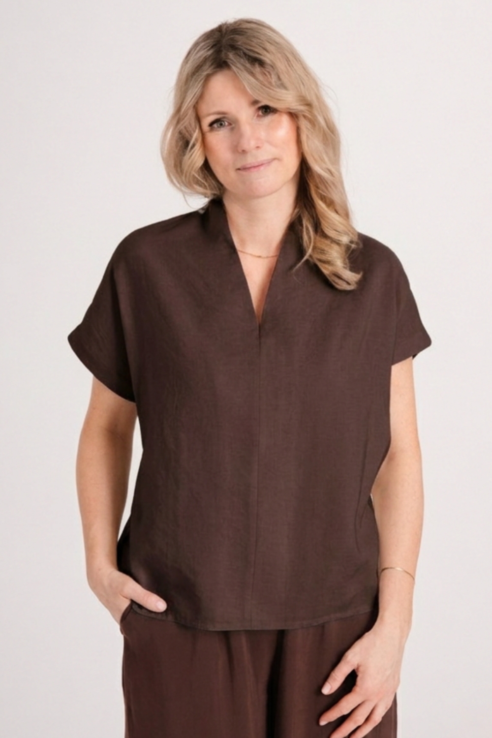 BLUZKA ROSSI - czekolada