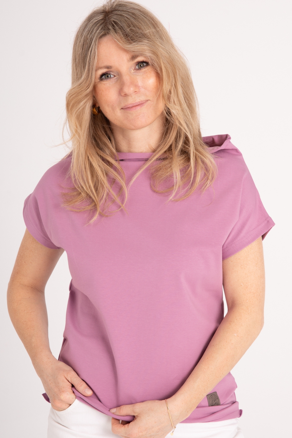 BLUZKA z bawełny organicznej NEXT - lawenda