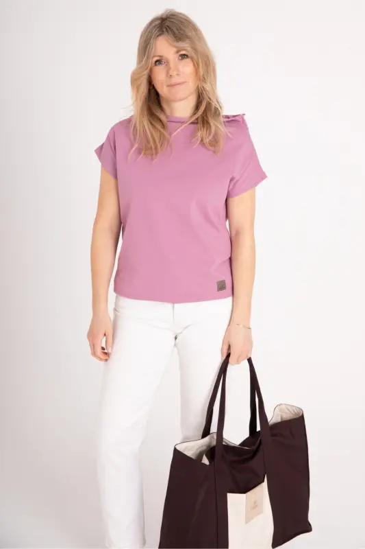 BLUZKA z bawełny organicznej NEXT - lawenda