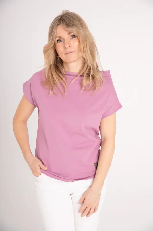 BLUZKA z bawełny organicznej NEXT - lawenda