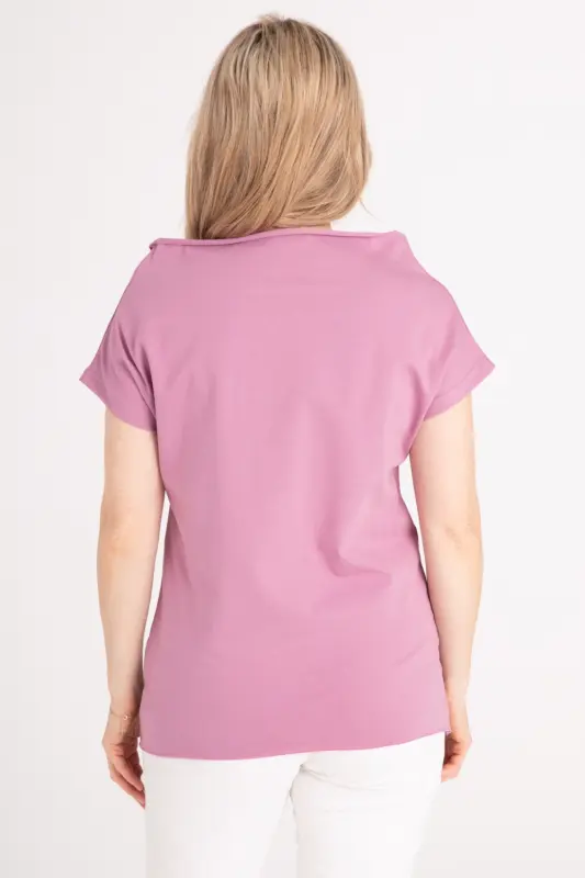 BLUZKA z bawełny organicznej NEXT - lawenda