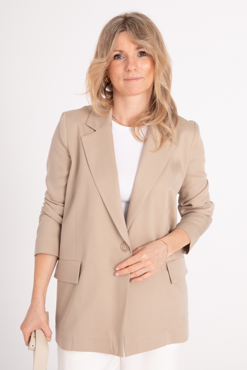 Klasyczna MARYNARKA Damska SILVIA - beż