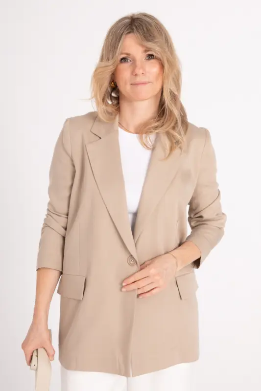 Klasyczna MARYNARKA Damska SILVIA - beż