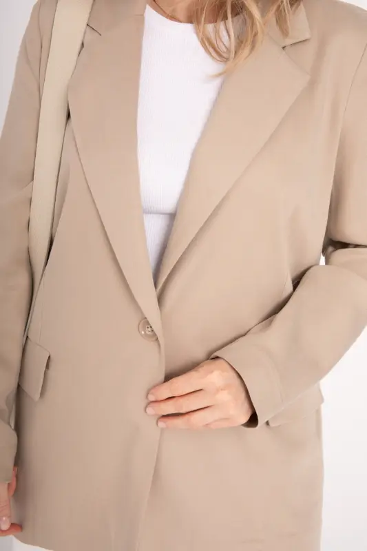 Klasyczna MARYNARKA Damska SILVIA - beż