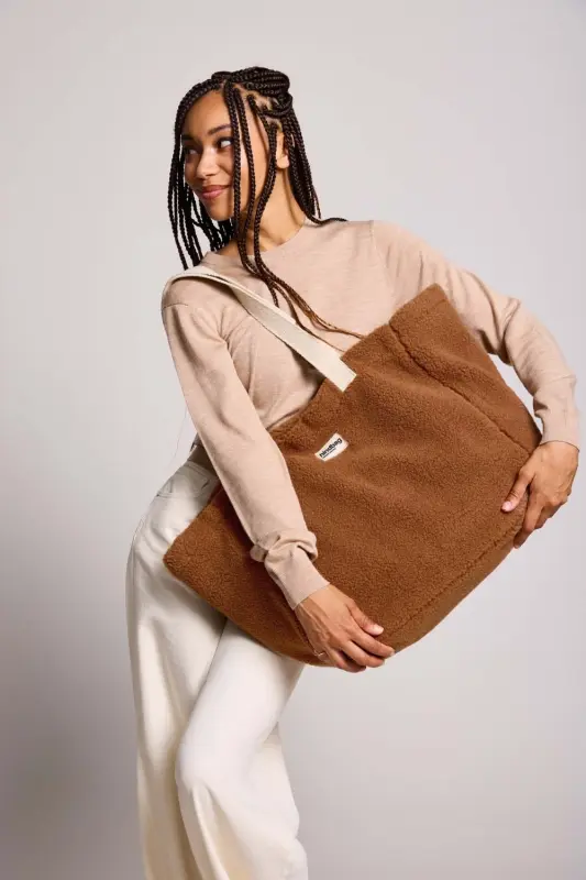 Torba shopper Hindbag CLOUDE Teddy - camel