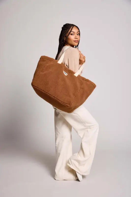 Torba shopper Hindbag CLOUDE Teddy - camel