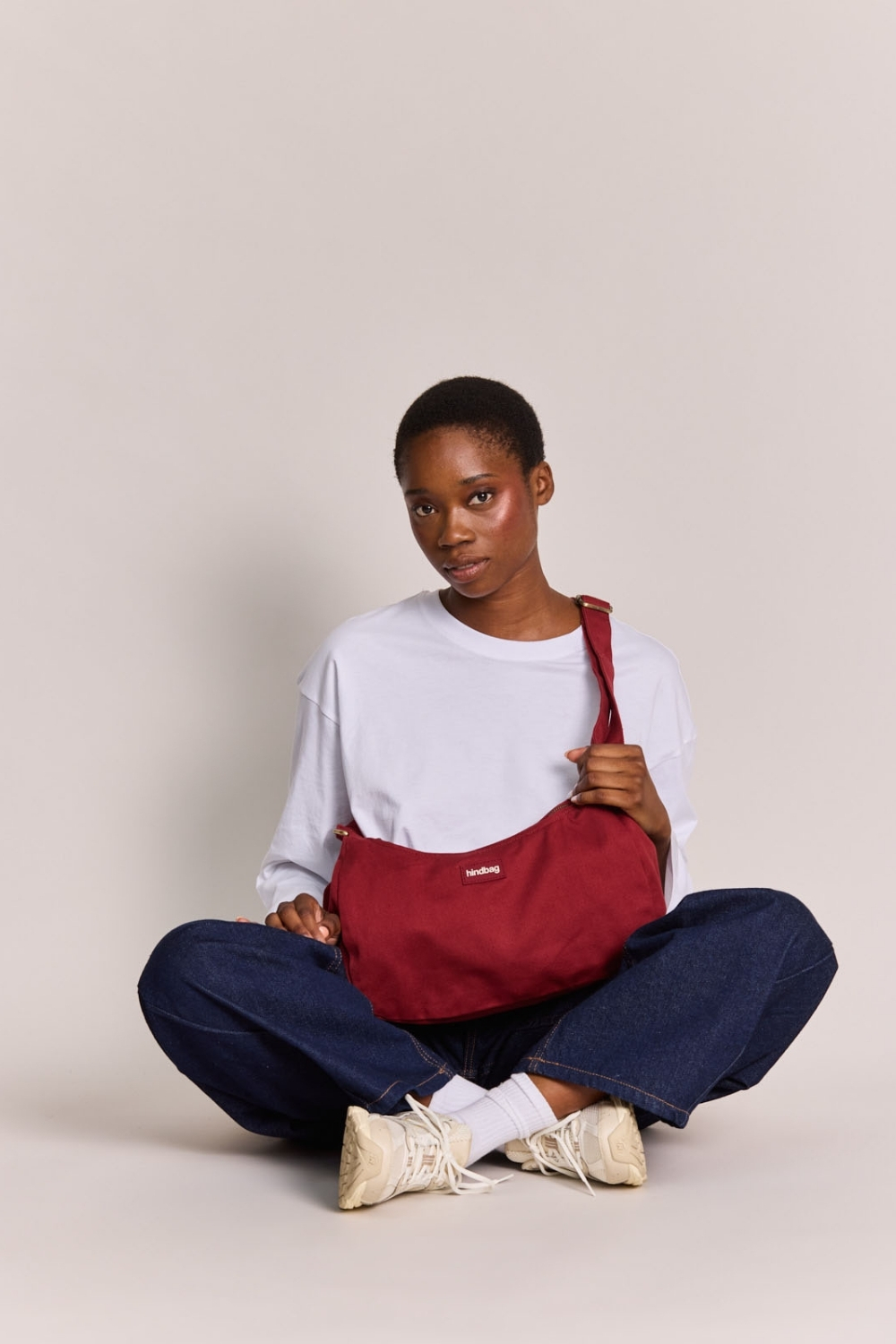 Torba na ramię Hindbag ROSA - bordo