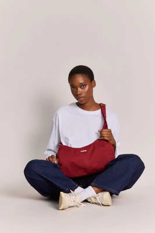Torba na ramię Hindbag ROSA - bordo