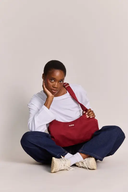 Torba na ramię Hindbag ROSA - bordo