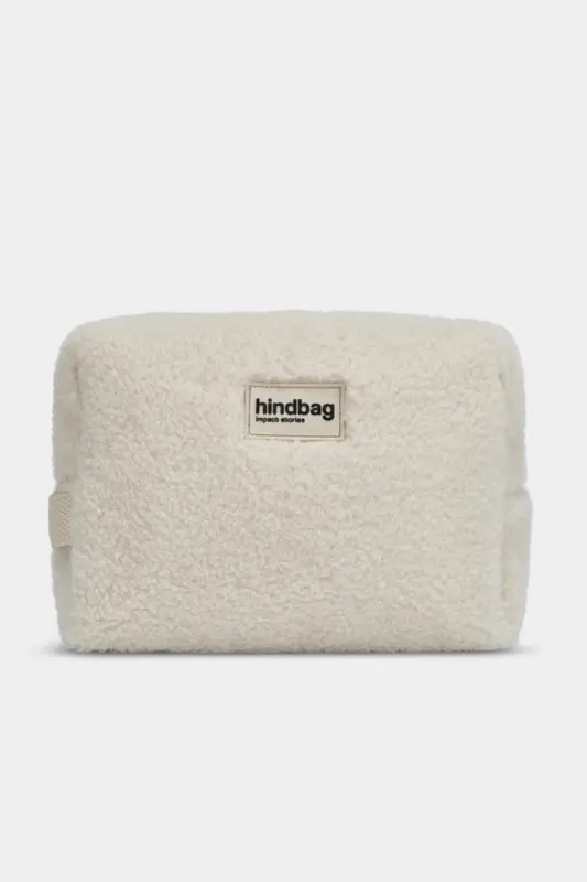 Kosmetyczka Hindbag LEON Teddy - śmietanka