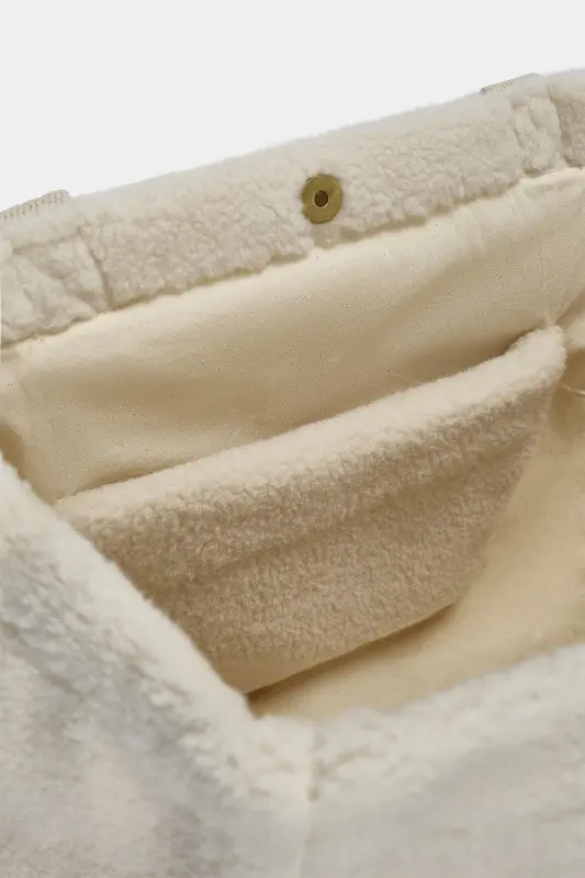 Torba shopper Hindbag CLOUDE Teddy - śmietanka