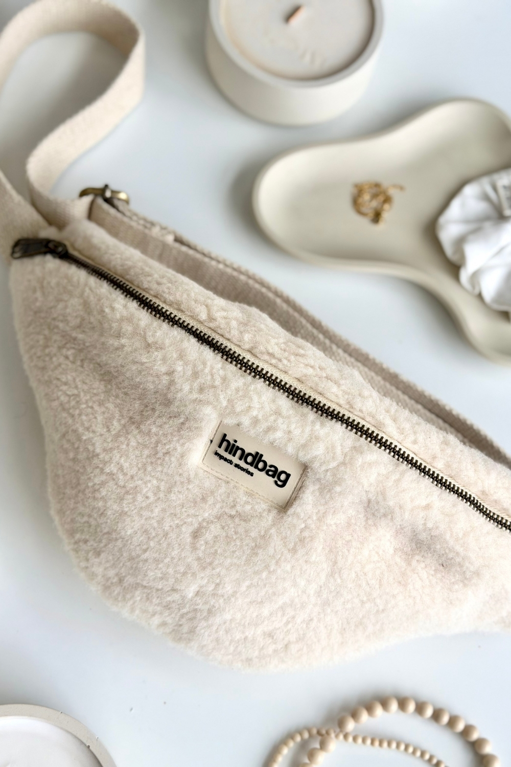 Nerka Hindbag SASHA Teddy - śmietanka
