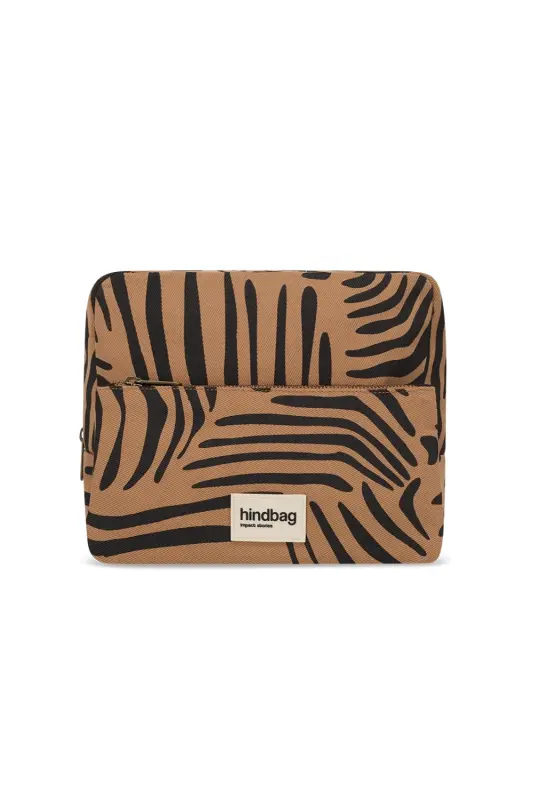 Podwójna Kosmetyczka XL Hindbag ALIX - zebra cynamon