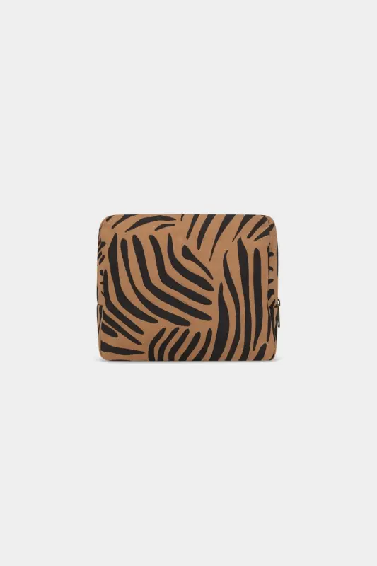 Podwójna Kosmetyczka XL Hindbag ALIX - zebra cynamon