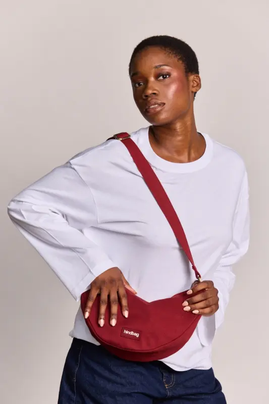 Torebka na ramię Hindbag ANDREA - bordo