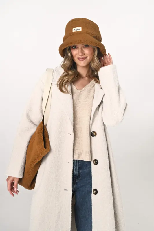 Kapelusz bucket hat Hindbag BOB Teddy - camel