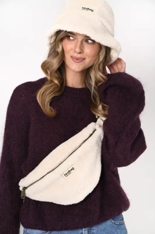Wełniany sweter LIVIA – śliwka